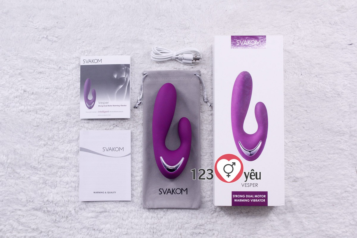 Dụng cụ kích thích hậu môn Svakom Vesper rung, phát nhiệt pin sạc 4