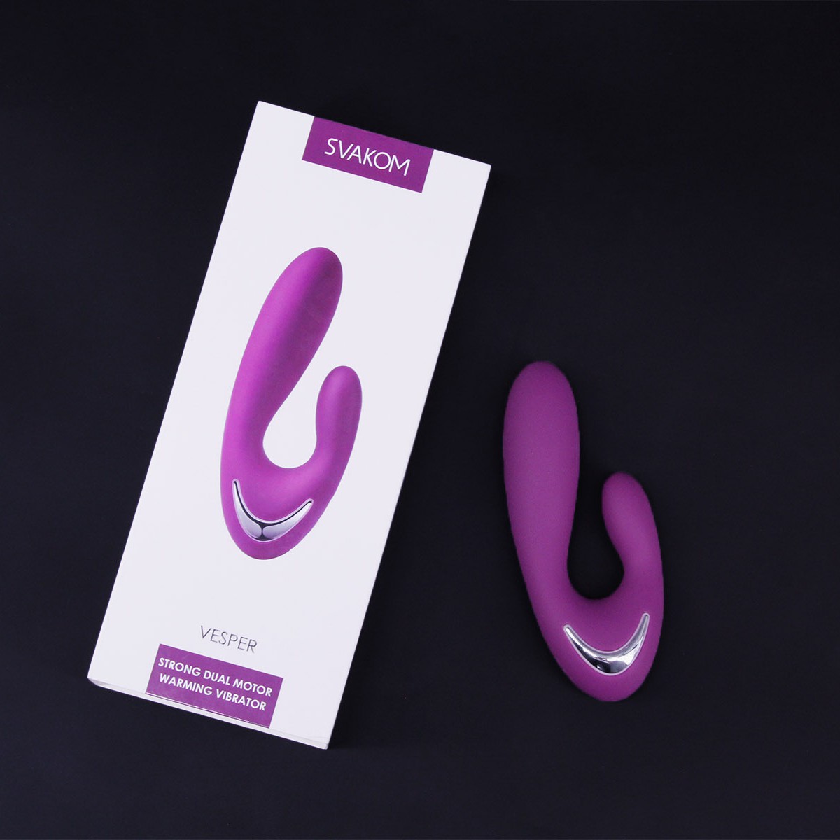 Dụng cụ k&iacute;ch th&iacute;ch hậu m&ocirc;n Svakom Vesper rung, ph&aacute;t nhiệt pin sạc