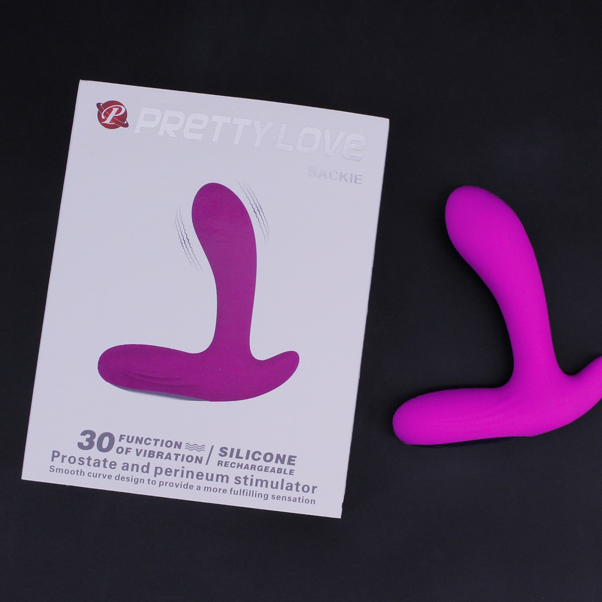 Máy rung massage h&acirc;̣u m&ocirc;n Prettylove Backie 30 ch&ecirc;́ đ&ocirc;̣ rung pin sạc