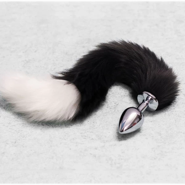 Đồ chơi kích hậu đuôi cáo xám trắng