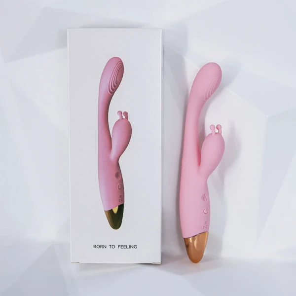 Máy mát xa 2 nhánh nhỏ xinh 10 chế độ pin sạc